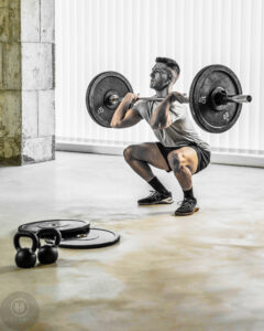 Front squat para incremento de masa muscular