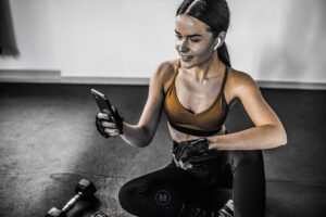 Young woman at the gym 