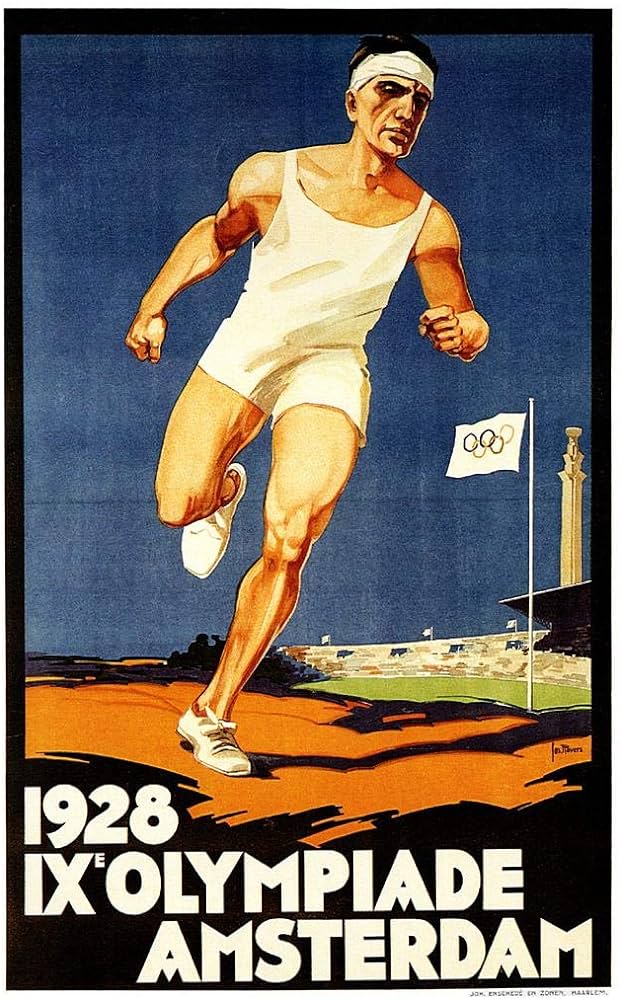 Cartel de la IX Olimpiada. Amsterdam.
